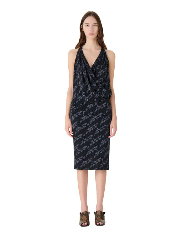 Asymetrical Neckline Dress 1 Image