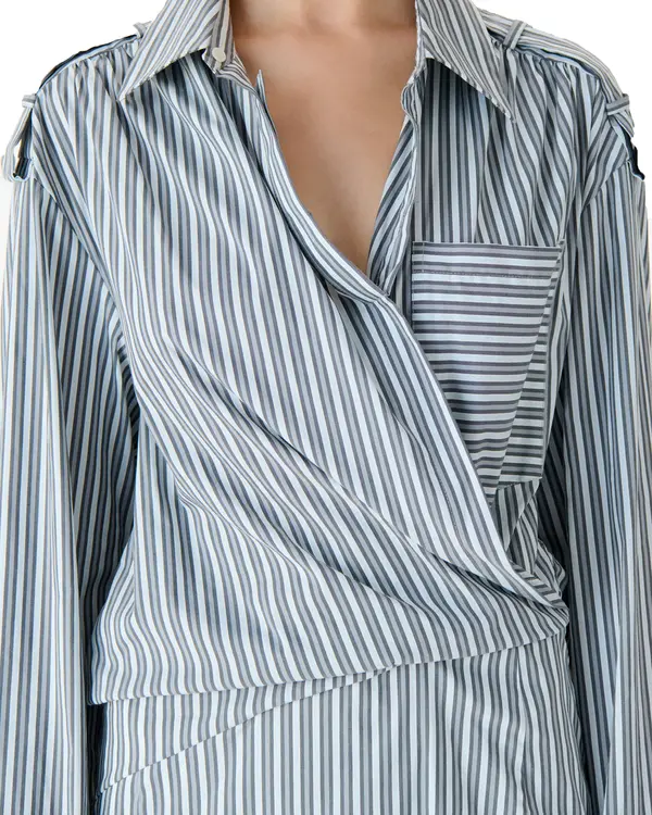 Striped Shirt Dress 4 Image