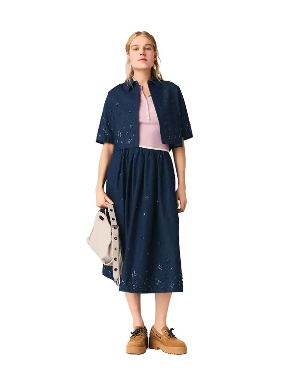 Washed Denim Overshirt 2 Image