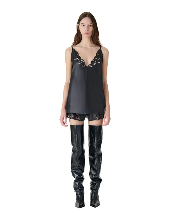 Openwork Leather Top 4 Image