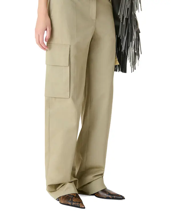 Straight-Leg Trousers With Flap Belt 2 Image