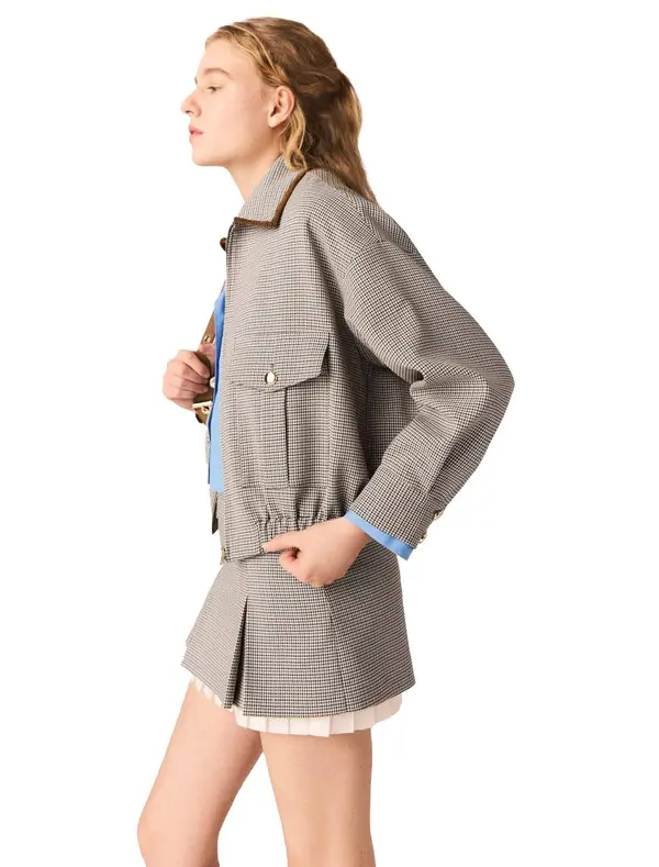 Checked Bomber Jacket 3 Image