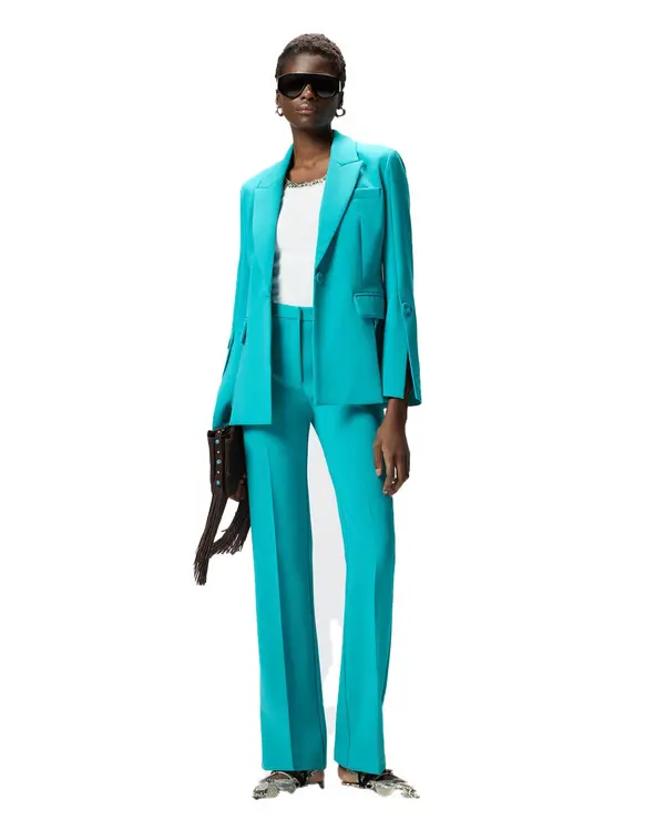 Slighlty Flared Leg Trousers 3 Image