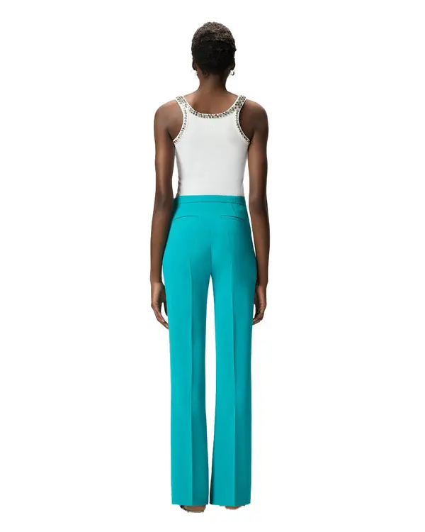 Slighlty Flared Leg Trousers 4 Image