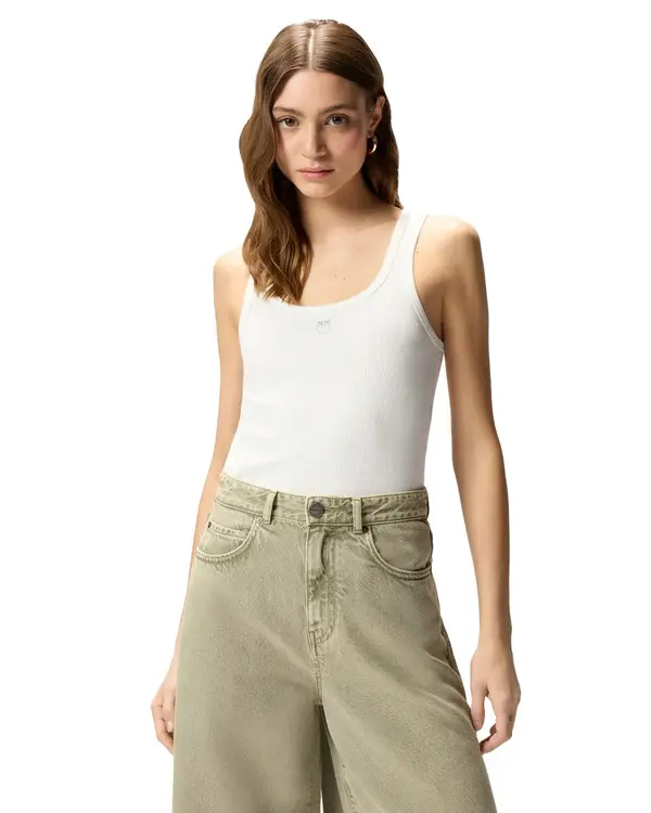 Sleeveless Top with Love Birds Golden Details 2 Image