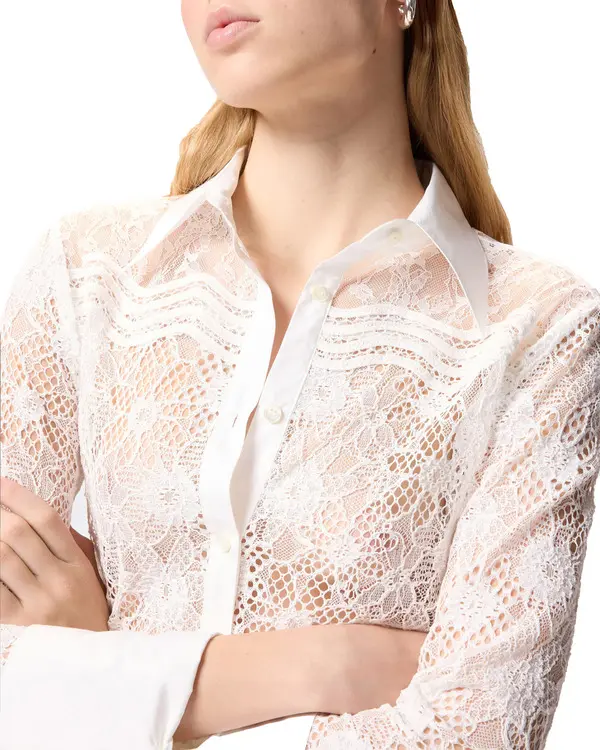 Tulle & Lace Long Sleeve Shirt 2 Image