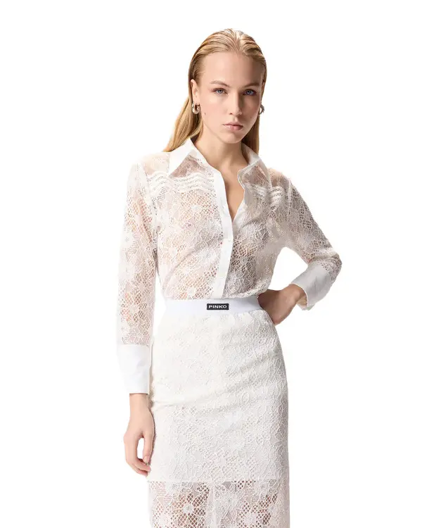 Tulle & Lace Long Sleeve Shirt 3 Image