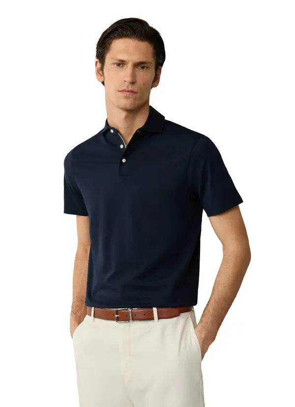 Classic Fit Short Sleeve Pima Polo 2 Image
