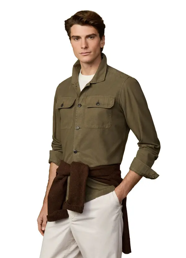 Cotton Twill Overshirt 3 Image
