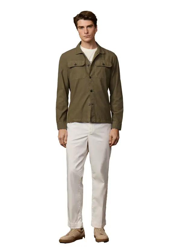 Cotton Twill Overshirt 4 Image