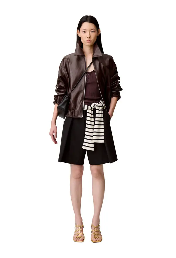 Tailored Wool-Blend Bermuda Shorts 1 Image