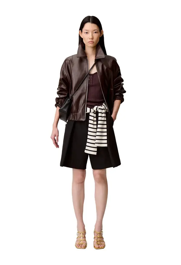 Tailored Wool-Blend Bermuda Shorts 2 Image