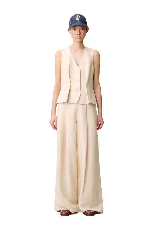 Sleeveless Tailored Waistcoat Top 2 Image