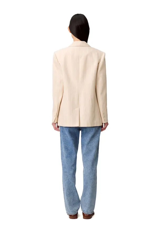 Cotton Blend Tailored Blazer 2 Image