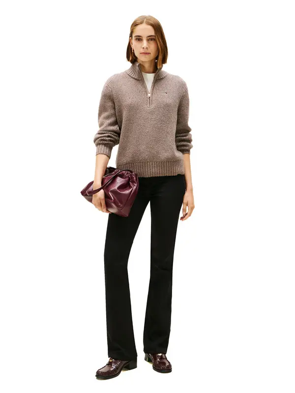 Mid Rise Bootcut Black Jeans 2 Image