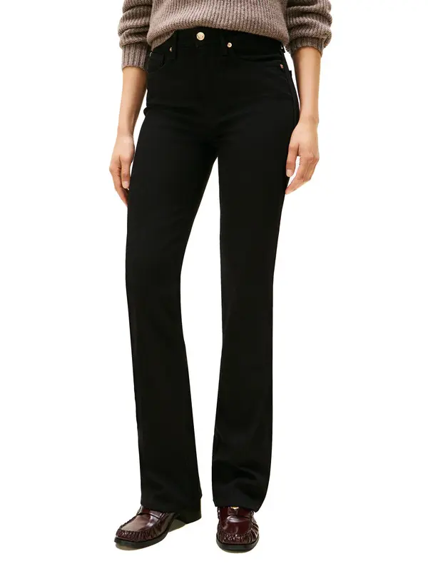 Mid Rise Bootcut Black Jeans 1 Image