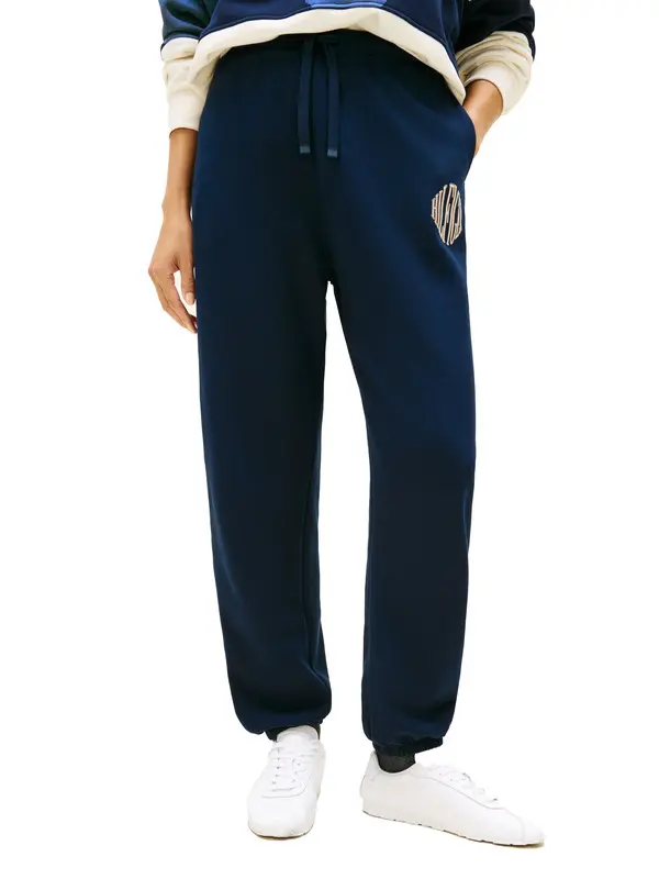 Varsity Terry Cotton Sweatpants 2 Image