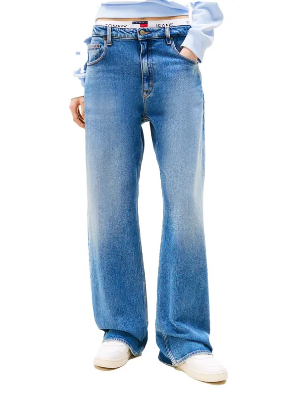 Mia Faded Relaxed Straight Leg Jeans 1 Image