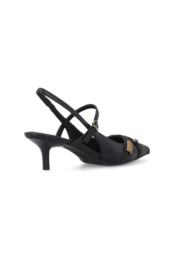 Pointed Toe Slingback Leather Pump 1 Image