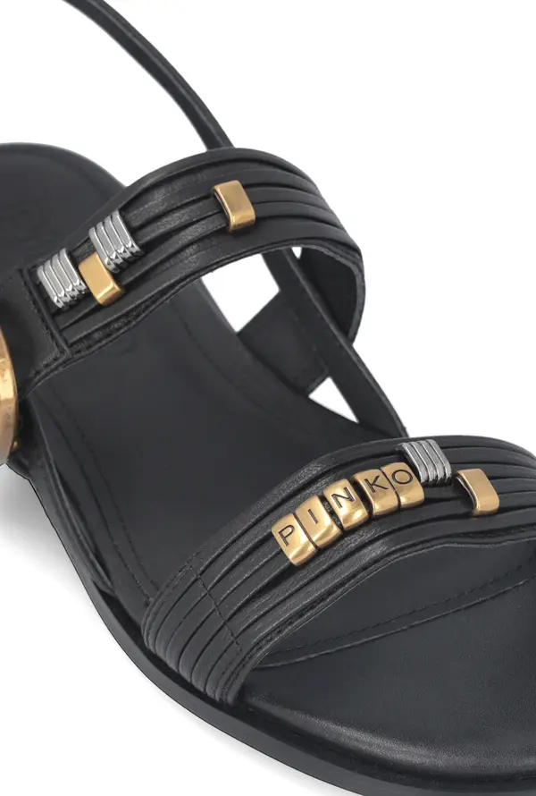 Logo Detailed Buckle Fastened Sandals 1 Image