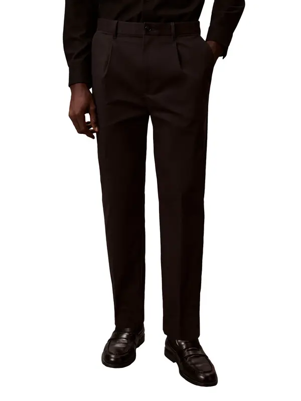 Stretch Sateen Chino Trousers 1 Image