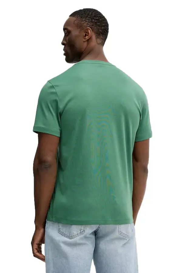 Solid Color Cotton Short Sleeve T-Shirt 3 Image