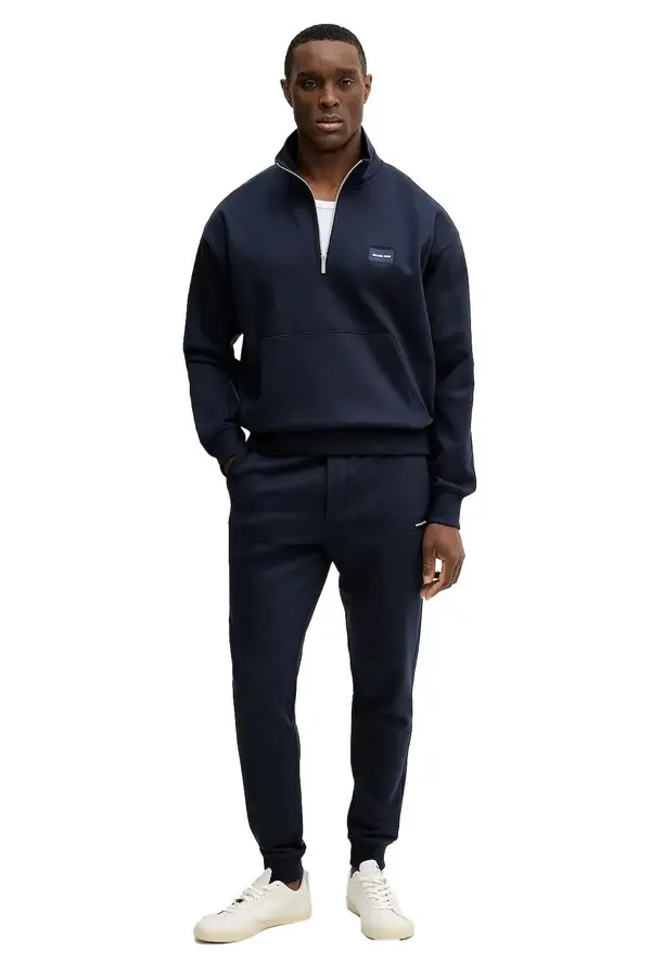 Cotton Joggers with Logo Patch 1 Image