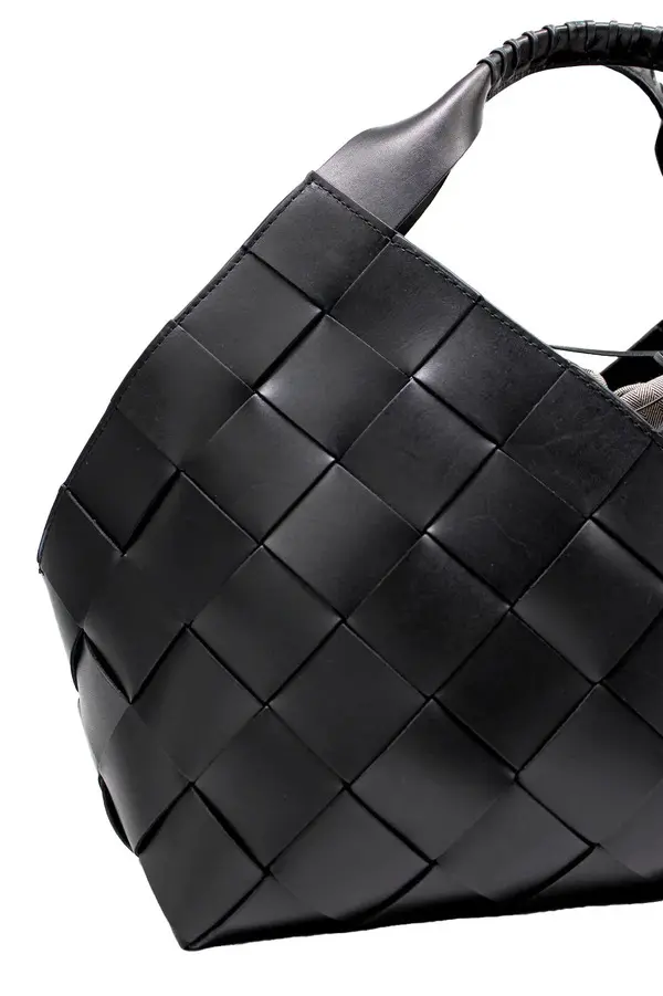 Castello Large Weave Leather Shoulder Bag 1 Image