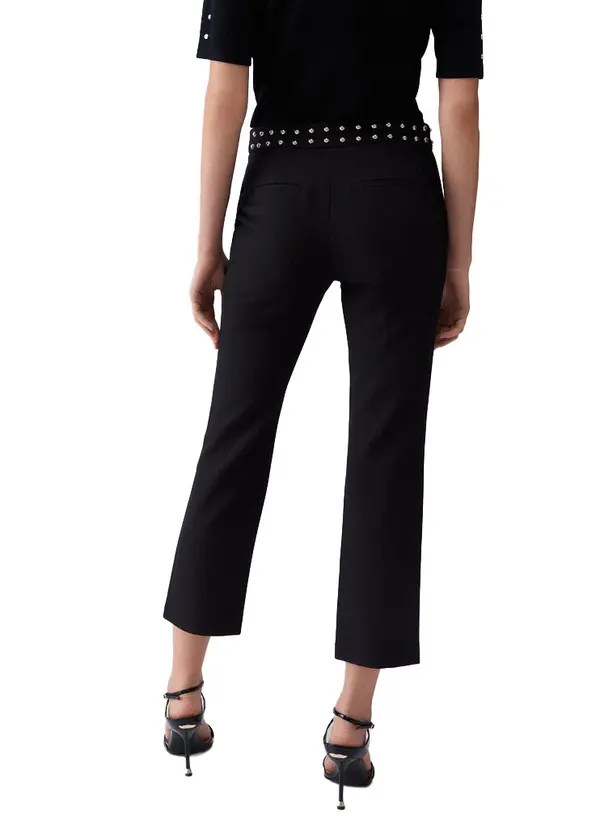 Slim Fit Studded Trousers 1 Image