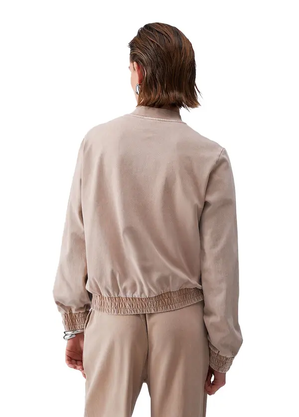 Faded Jersey Jacket with Rhinestones Logos 2 Image