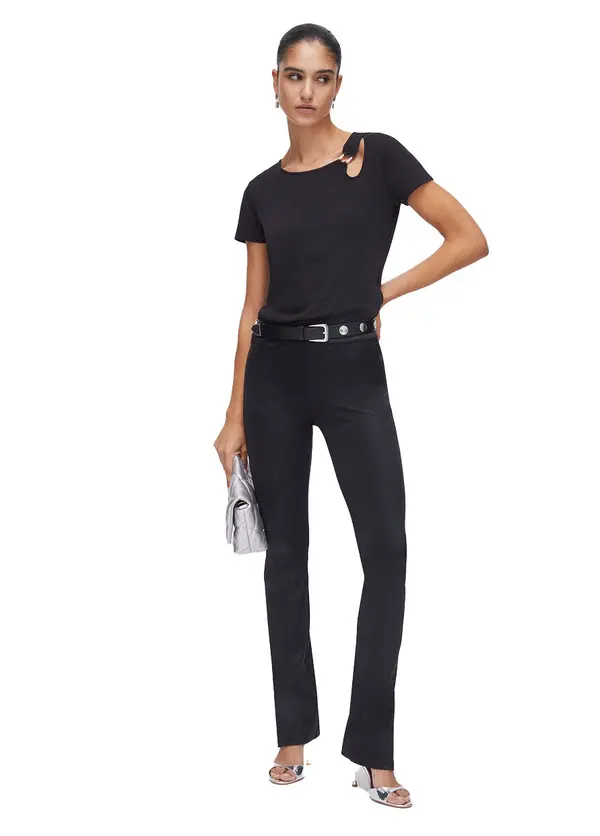 Cut Out Short-Sleeved Top 2 Image