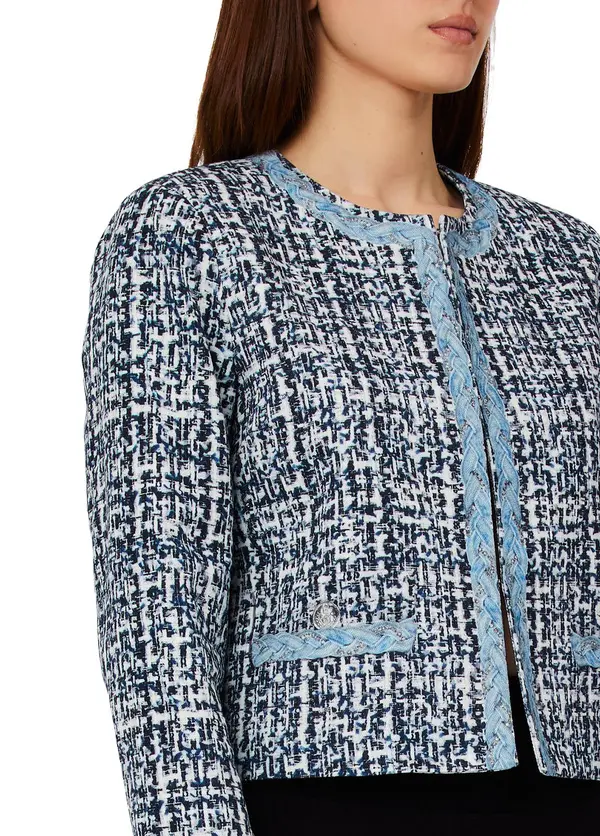 Bouclé Jacket with Braided Details 2 Image