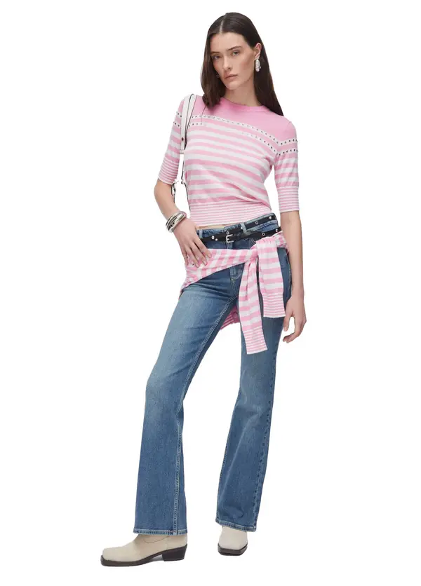 Crew Neck Striped Jumper 2 Image