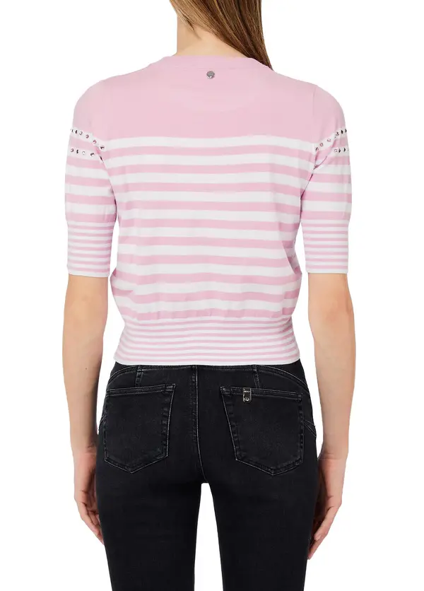Crew Neck Striped Jumper 3 Image