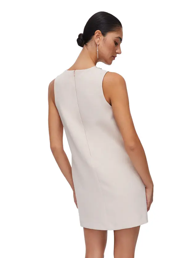 Short Dress with Bejewelled Embellishment 3 Image