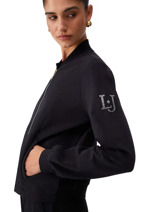 Zip-up Sweatshirt with Flared Trouserd Set 2 Image