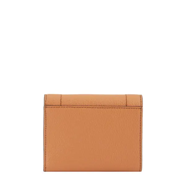 Compact Medium Wallet with Flap - Camel  1 Image