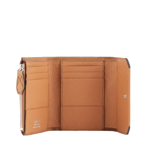 Compact Medium Wallet with Flap - Camel  2 Image