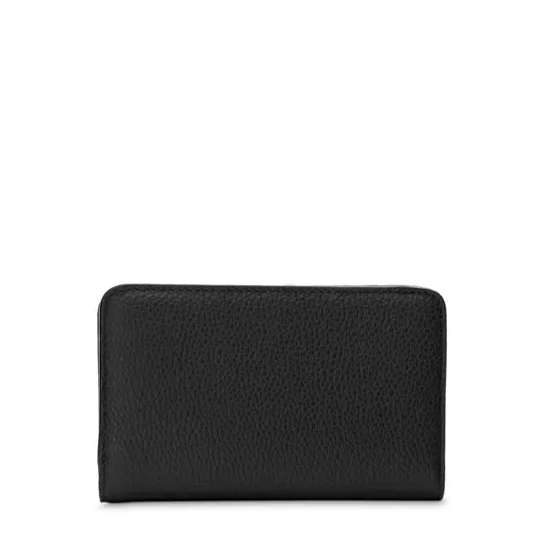 Compact Rectangular Zipped Wallet - Black 1 Image