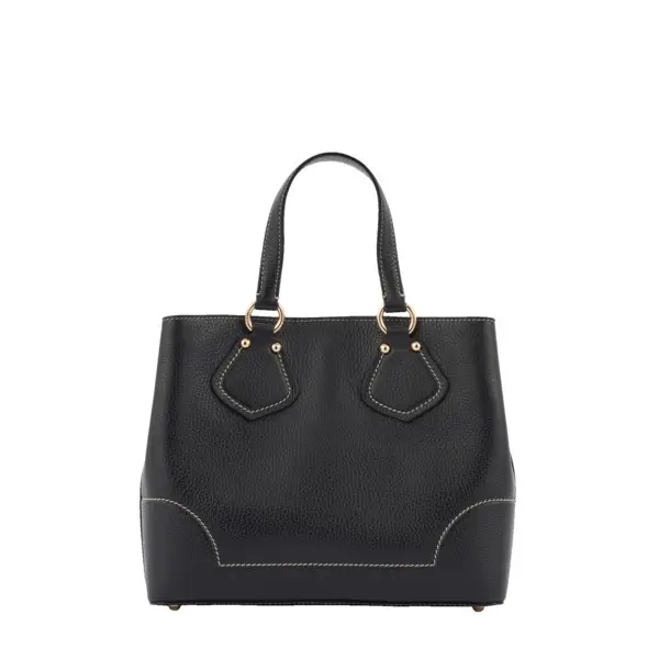 Black Neo IZY Leather Tote Bag 1 Image