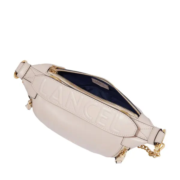 Mini Origami Smooth Leather Crossbody Bag - Light Pink  3 Image