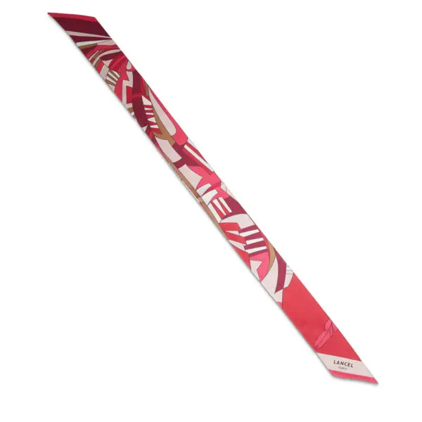 Arabesque Printed Silk Headband 1 Image