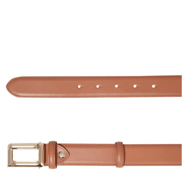 Camel Smooth Leather Angele Belt 1 Image