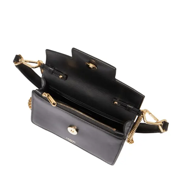 Smooth Leather Mini Flap Crossbody Bag 3 Image