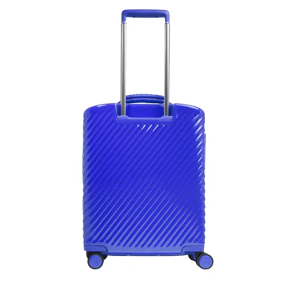 Navy Polycarbonate Cabin Suitcase with Textile lining 3 Image
