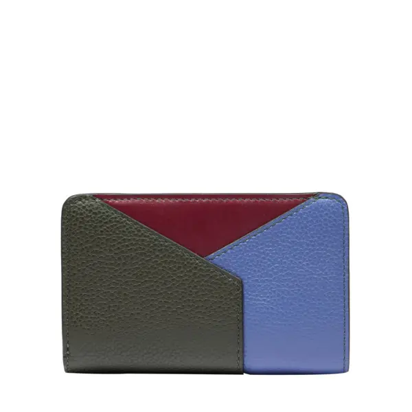 Indigo Enveloppe Zip Rectangular Wallet 1 Image