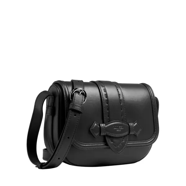 Black Sienna Flap-detail Leather Crossbody Bag 1 Image