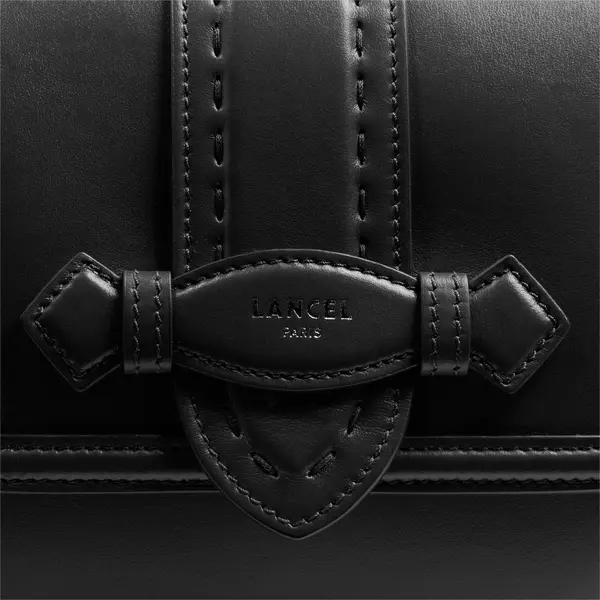 Black Sienna Flap-detail Leather Crossbody Bag 3 Image