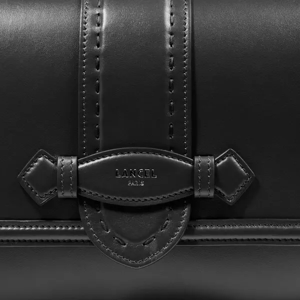 Black Sienna Medium Flap-detail Leather Crossbody Bag 1 Image