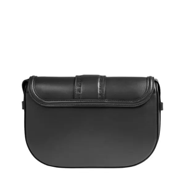 Black Sienna Medium Flap-detail Leather Crossbody Bag 2 Image